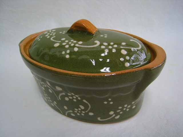 アルザス陶器 スフレンハイム焼き ベッコフ鍋 テリーヌ型 オーバル