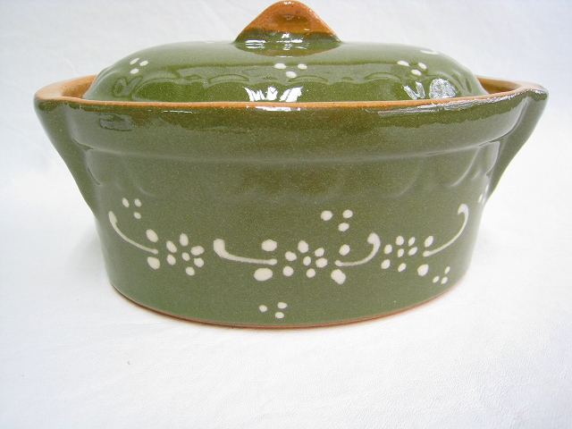 アルザス陶器 スフレンハイム焼き ベッコフ鍋 テリーヌ型 オーバル