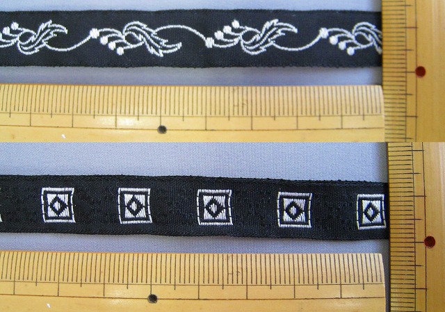 カフカリボン＊二つ折り＊ブラック