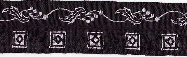 カフカリボン＊二つ折り＊ブラック