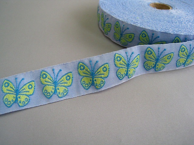 カフカリボン＊蝶＊ブルー