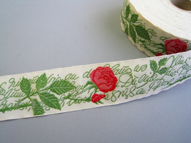 カフカリボン＊ローズレター＊アイボリー